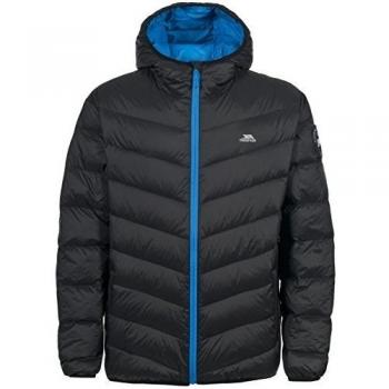 Trespass Stormer - Chaqueta de pluma para hombre, color negro, talla S