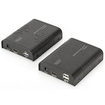 DIGITUS Professional DS de 55202 HDMI KVM extensor sobre IP Set, 120 m Via Cable de Red