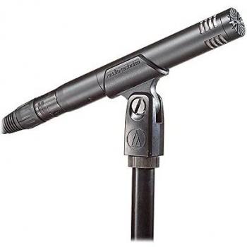 Audio-Technica AT2031 Micrófono de condensador cardioide con dirección final para instrumentos de cuerda en aplicaciones críticas de estudio y en vivo.