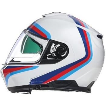 Casco Modular Nolan N100-6 Assoluto Blanco-Rojo-Azul XL