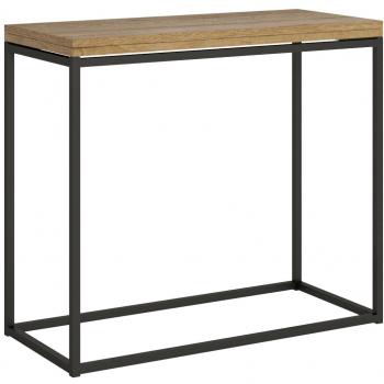 Consola abatible tipo libro 90x45/90 cm Nordic Libra Oak Nature antracita estructura