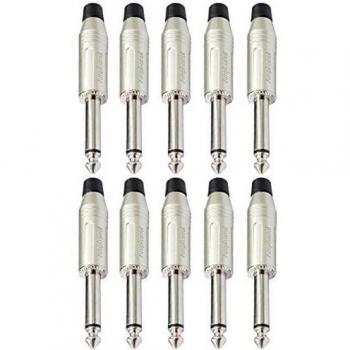 Amphenol ACPM-GN Satin Mono 1/4 Audio Cable Connector