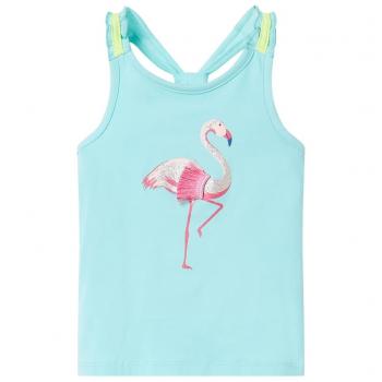 Camiseta de tirantes infantil verde menta claro 104