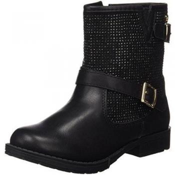 XTI Botin Niña C. Combinado 53840, Botín Infantil, Negro