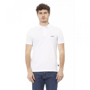 Baldinini Trend White Cotton Polo Shirt - M