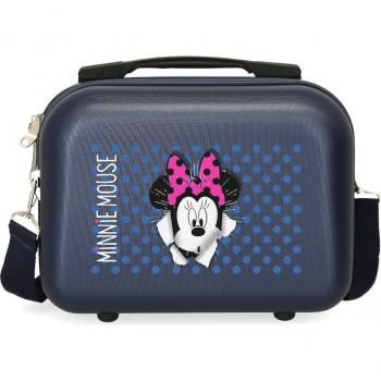 Neceser de Viaje Rígido Disney Minnie Sunny Day ABS Azul Marino 29x21x15cm 9L