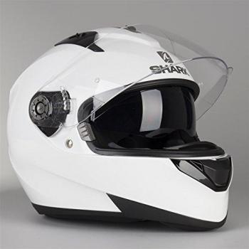 SHARK NC Casco per Moto, Hombre, Blanco, XS