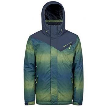 Protest Bourbon Chaqueta, Hombre, Azul/Verde, XL