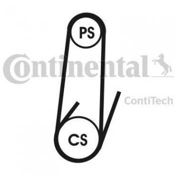 Correa acanalada en V CONTINENTAL CTAM 4PK711 ELAST