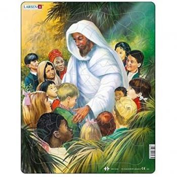 Puzzle Larsen (C5) - Jesús con los Niños - 33 Piezas