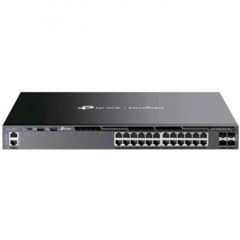 Switch TP-Link Omada SG6428X, Switch Gestionado L3, 28 puertos Gigabit Ethernet, soporte para VLANs, calidad de servicio (QoS), administración centralizada a través de la plataforma Omada, capacidad de ap