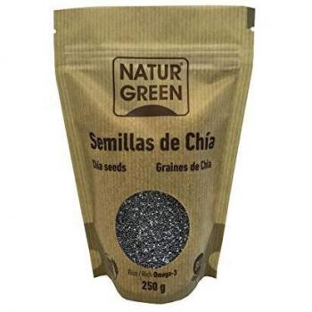 Naturgreen Organic Chia Seeds 250g - Rich in Omega-3, Gluten-Free, Eco-Friendly