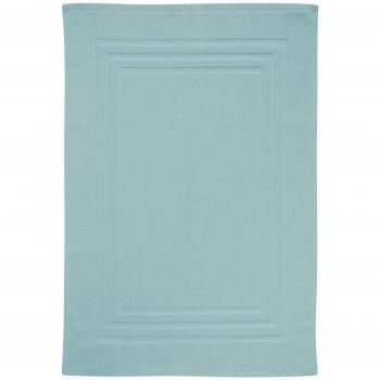 Eiffel Textile Alfombra de Baño, Algodón, Aguamarina, 50x70x10 cm
