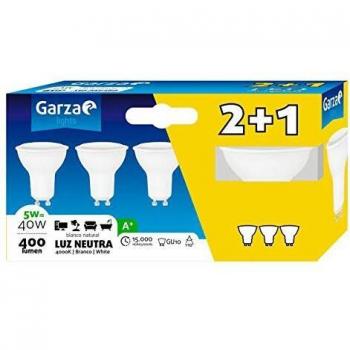LED BOMBILLA GU10 5W 110º 400LM 40K CAJA 2+1