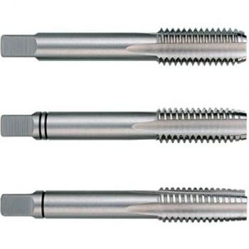 Ruko 230360 Juego de 3 machos para roscar a mano M DIN 352 HSS, rectificados