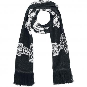 Amon Amarth Logo Bufanda Negro-Blanco