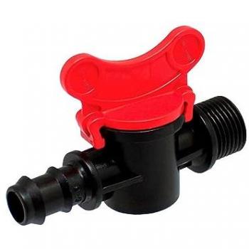 Pack de 2 Válvulas de Tubo 16mm a Rosca 1/2 Color Negro/Rojo Blue Bird - Altadex