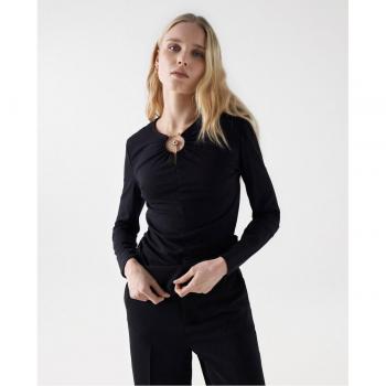 Salsa Jeans - Jersey de mujer de punto con aplique metálico
