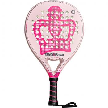Pala de Pádel Black Crown Piton Furia 2023 con funda Black Crown, protector transparente y overgrip