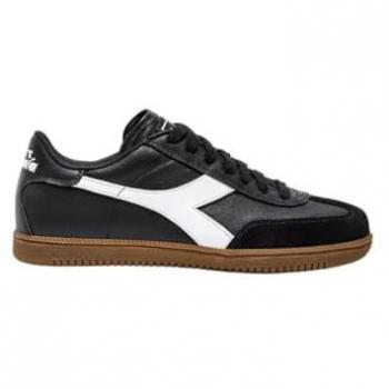 Diadora Men's Trainer Sneakers, Black, Size 8