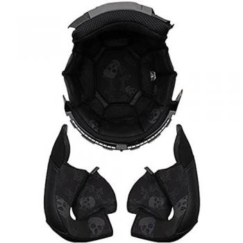 Forro interior y almohadillas para mejillas LS2 OF601 negro XS