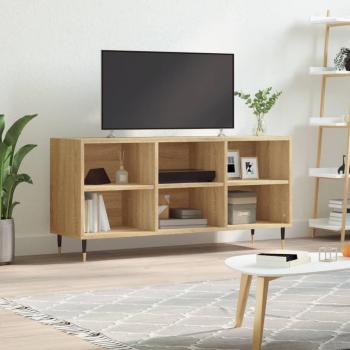 Mueble de TV de madera de ingeniería roble Sonoma 103,5x30x50 cm vidaXL