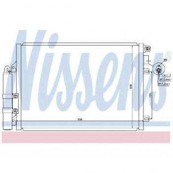 Condensador de aire acondicionado NISSENS 940074