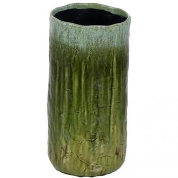 Jarrón Verde Cerámica 21 x 21 x 41 cm