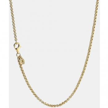 Pandora Collar de Cadena Moments con Recubrimiento en Oro de 14k, Talla 60cm, Color Rosado, Referencia 369260C00 para Mujer
