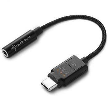 Sharkoon Mobile DAC - Tarjeta de Sonido Externa, Hi-Res Audio