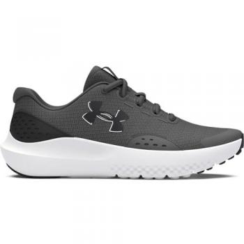 Under Armour Surge 4 Boys' Running Shoes - Dark Grey Junior Size 35.5