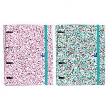 Carpeta Anillas Oxford Bloom con Goma Recambio 100 Hojas CDL 5 Colores