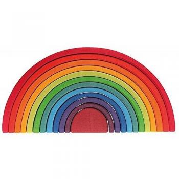 Arco Iris de Madera Apilable Grande con 12 Piezas