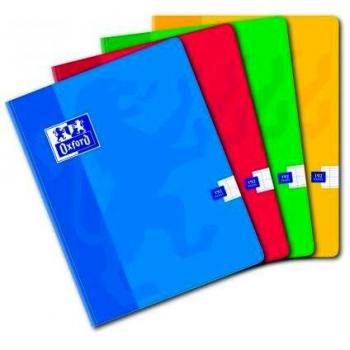 Cuaderno Oxford Seyès 170 x 220 mm, 192 páginas, grandes cuadros, color azul