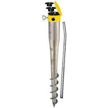 Soporte de Sombrilla Krinner 55 cm con Tornillo de Anclaje y Reductores, Set Compacto Todo en Uno