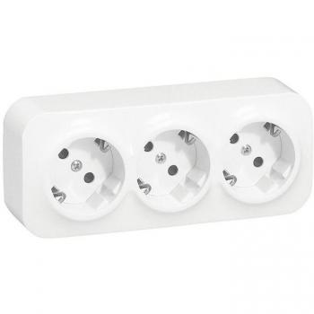Base de corriente Legrand Forix 782438 / 3 tomas de corriente