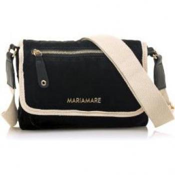 Bandolera Vika negro Mariamare con detalle de cremallera y estilo deportivo
