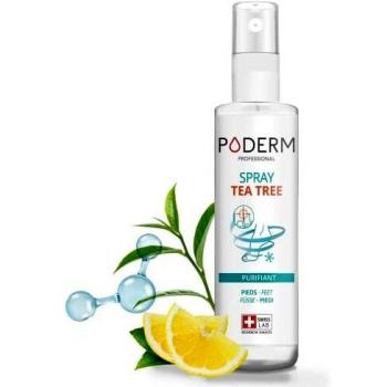 PODERM - TRATAMIENTO HONGOS PIE DE ATLETA - Spray Purificante - Elimina 99,9% de hongos – Anti Olor y Anti Transpiración Pie - Hecho en Suiza