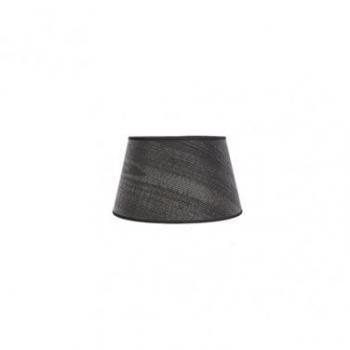 Pantalla de Lámpara Moderna Salma E27 en Madera Negra 20x15x12,5 cm