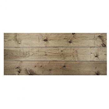 DECOWOOD - Cabecero de madera maciza Flandes en varios acabados y medidas, tono envejecido de 100x60cm, tono roble oscuro de 100x60cm, fabricado en madera de pino