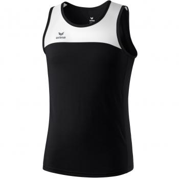 Erima Running Singlet Race Line - Camiseta de running para hombre, color negro, talla 128 cm