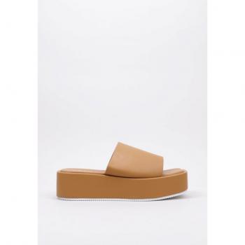 Krack Core - Sandalia De Plataforma Nias Camel 37