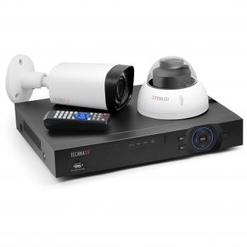 Technaxx 4565 Maxi Security Kit de vigilancia Pro Full HD 1080p TX-50, Color Blanco