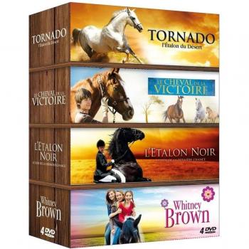 Cheval n° 2 - Coffret 4 films : Tornado - L'étalon du désert + Le cheval de la victoire + L'étalon Noir + Whitney Brown [Francia] [DVD]