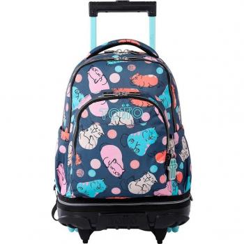 Mochila Escolar con Ruedas Desmontable Missi - Tiza