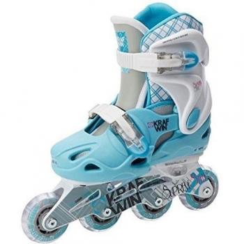 Krafwin Supreme Style - Patines ajustables para niños, color azul cielo
