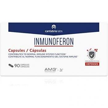 Inmunoferon Complemento Alimenticio - Refuerza el Sistema Inmunológico, Ayuda a las Defensas, Fórmula Exclusiva con AM3, Sin Gluten, Sin Lactosa, 90 cápsulas