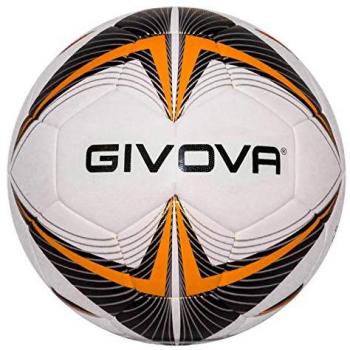 Givova Balón de Fútbol Match King - Tamaño 5, Color Negro/Naranja Neón