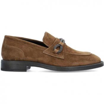 Mocasines de mujer Alpe 2571 en piel baby silk con suela antideslizante y diseño sin cierre