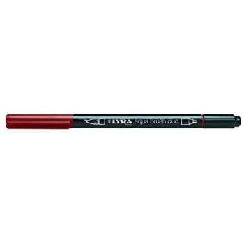 Lyra 6520090 - Rotulador acuarelable, doble punta, color rojo venecia